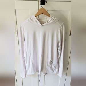 Gerry Weber Sweatshirt Womens L Cream Hooded Pullover